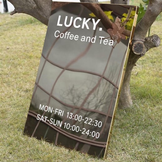 Custom A-frame Mirror Sign, Stainless Steel Sidewalk Sign, Cafe & Shop Display Board, Custom Business Sign, Aesthetic Store Sign,home Sign - Etsy