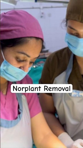 Norplant Removal — Full video click above👆🏻 #contraceptives #birthcontrol #norplant #shorts