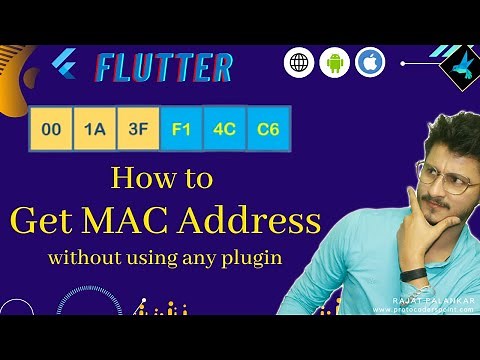 Flutter get mac address without using plugin - get_mac