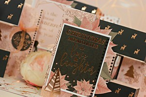 Christmas Tri-Shutter Card ~ Step by Step Photo and Video Tutorial -