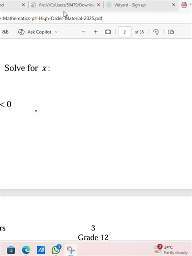 Understanding Inequalities in Functions for Grades 11 and 12