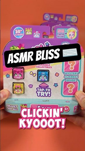Keyboard ASMR ⌨️ Clickeez Clickable Collectables S2 Fidget Toy Unboxing Kawaii & Satisfying Sounds