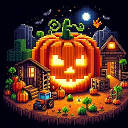 Halloween falling leaves