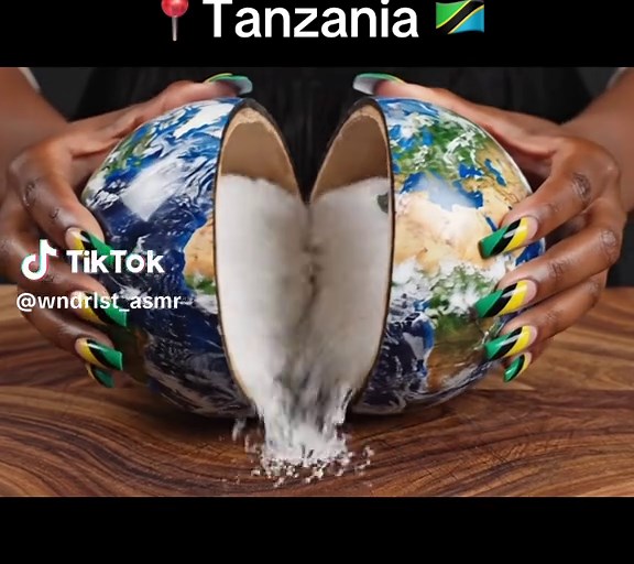 Replying to @JAY-Y🇹🇿 TZ TANZANIA!!! Let give it up for this wonderful country #aismr #exploretheworldwithai #simplysatisfying