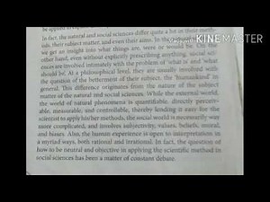 Differences between natural science and social science
