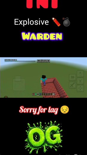 Taking Down the Warden with TNT Strategy 🔥#shorts #minecraft #minecrafttntexplosion