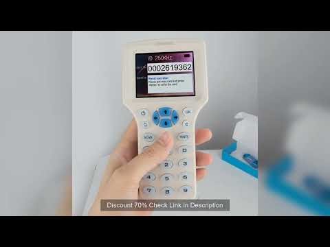 RFID Copier 125KHz 13.56MHz USB Programmer NFC Smart 10-Frequency Card Reader Duplicator UID Decoder