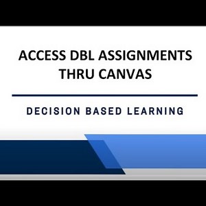 Access DBL Assignments Thru Canvas