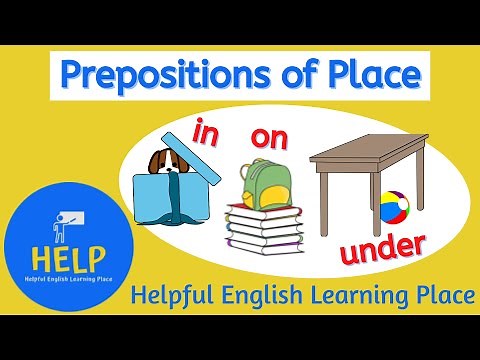 ESL Prepositions of Place - In, On and Under