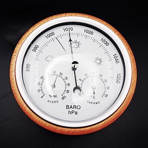 Barometer Thermometer Hygrometer Set—rustic Wooden Weather Station for Gardeners, Hobbyists, Home, Unique Indoor Climate Tool - Etsy