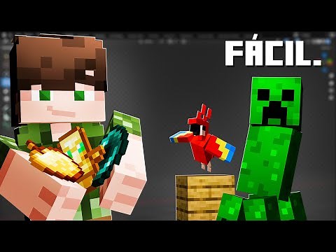 Este es el MEJOR Addon de Blender para MINIATURAS de Minecraft