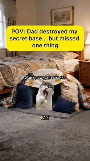 Dad destroyed my secret base… but TeraBox saved the day! 😹💥