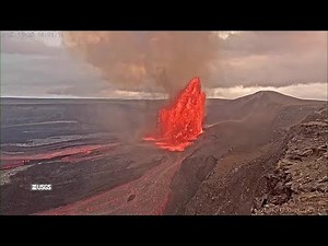 米キラウエア火山が再噴火、昨年12月以降37回目 溶岩が高さ120メートルに噴き上がる