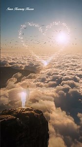 “Becoming Light – Dawn Meditation Above the Clouds | Heart of Nature Awakening #shorts