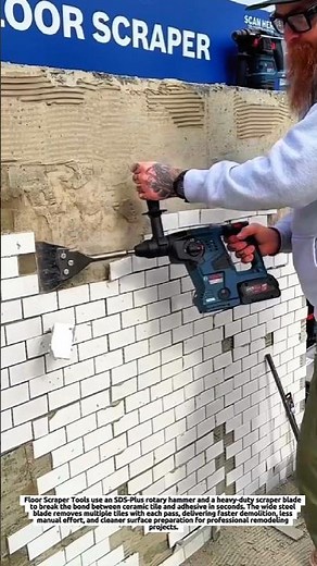 Floor Scraper Tools Remove Ceramic Tile Fast with SDS-Plus Rotary Hammer Scraper Blade