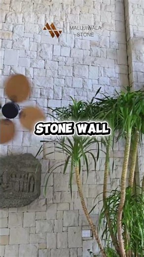 White Natural Stone Wall Cladding #interiordesign #sandstonewall #wallstone #walldecor