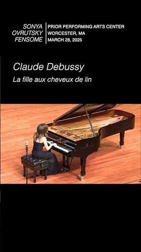 Debussy, The Girl with the Flaxen Hair #piano #classicalmusic #Debussy #SonyaPlays #holycrosscollege
