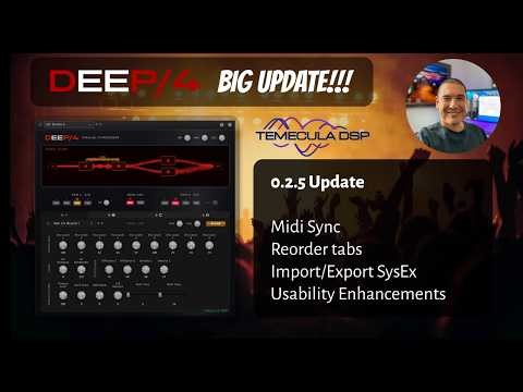 DEEP/4 v0.2.5 — MIDI Tempo Sync, Draggable Units, Bank Import/Export & More
