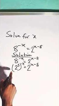 Complicated exponential equation