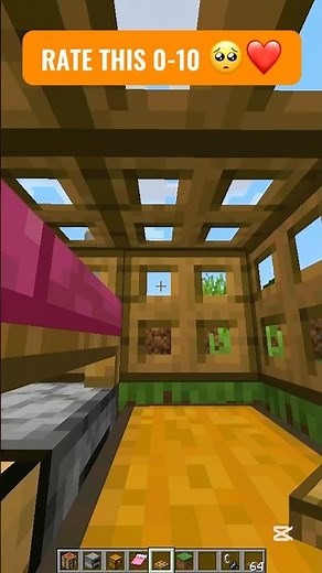 Minecraft How to Build the Smallest House! (Step-by-Step Tutorial) 😱 #minecraft #shorts