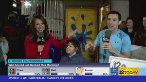 Emma Jade dunked in water for charity challenge