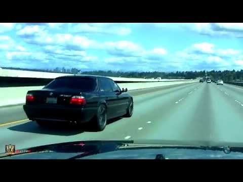 2001 BMW 740i E38 on (STR 607) custom 20" Concave Vossen CV3 Style Wheels / Rims