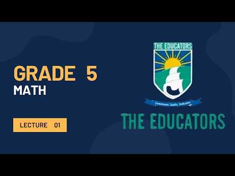Math Lec 1 | Grade 5