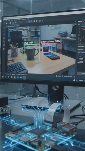 AI Object Detection Robot | Python + OpenCV + Raspberry Pi | AI Robot Builder #objectdetection