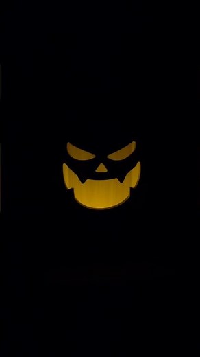 Scary Wooden Halloween Jack-o-Lantern Decoration