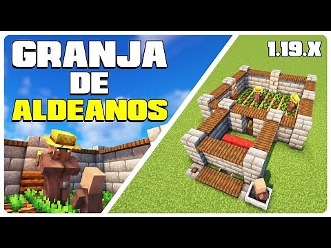 Como Hacer Granja de Aldeanos ¡Fácil y Rápido! Minecraft Java 1.19.4