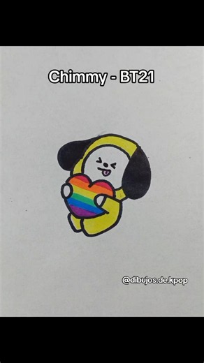 Dibujo a CHIMMY de BT21 #bt21 #bts #dibujo