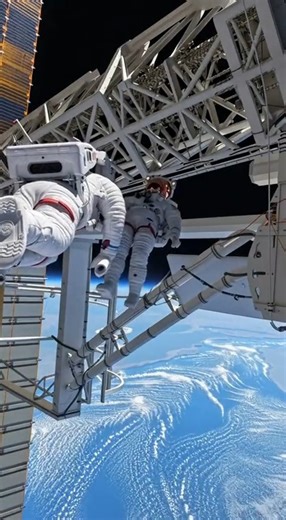 311K views · 6.5K reactions | Precision. Teamwork. Trust — all in zero gravity. NASA engineers keep humanity’s home in orbit alive. 六‍ #NASA #SpaceMission #Astronauts #ZeroGravity #SpaceRepair #RealFootage #SpaceTechnology #CinematicVideo #ViralReels #ISS | Space AstroVision | Facebook