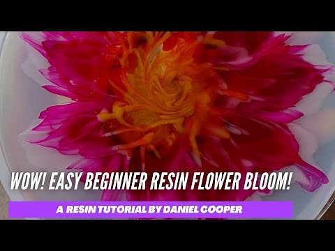 #26. Wow! Stunning Resin Blooming Flower With Alcohol Inks. A Tutorial by Daniel Cooper