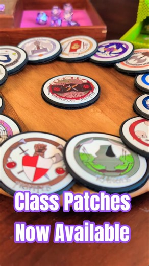 Dungeons and Dragons Class Patches are Available Now! | TTRPG Small Business | Fantasy Backpack