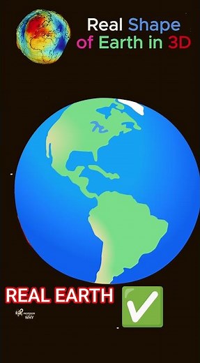 Real Shape of Earth in 3D | True Geoid Explained 🌍 #earth #3d #viral