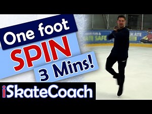 How to do a one foot spin in figure skates - ice skating upright