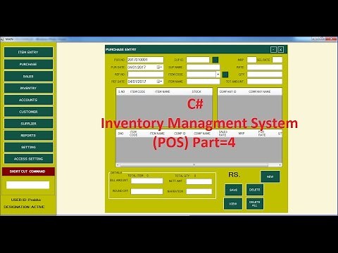 C# Tutorial of Inventory Management System Part-4 (POS)