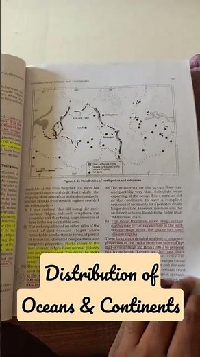Fundamentals of Physical Geography|NCERT Class 11 Chapter 4|Distribution of Oceans & Continents