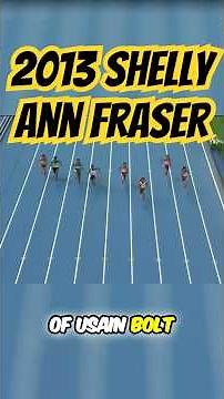 Shelly Ann Fraser Pryce's Dominant 2013 100m Sprint Victory!