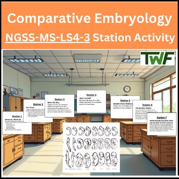 Comparative Embryology Station Activity - MS-LS4-3 | Embryo Development