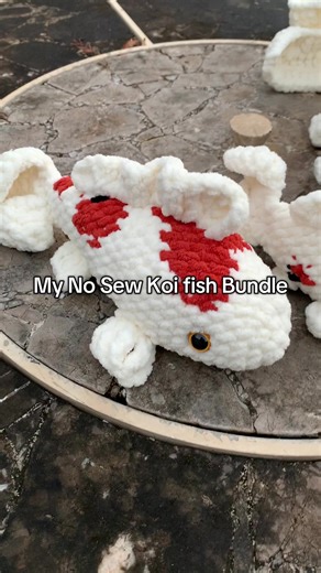 No Sew Koi Fish Bundle Patterns Available on Etsy