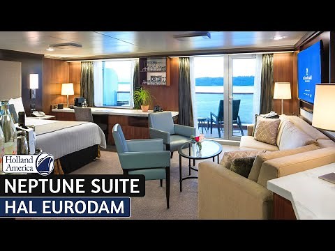 HAL Eurodam | Neptune Suite Walkthrough Tour & Review 4K | Holland America Cruise Line