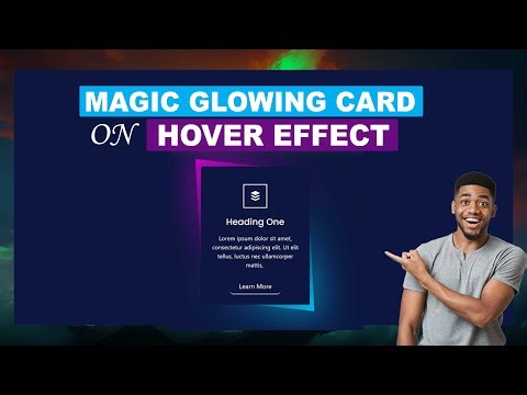 Insane Magic Glowing Card Effect On Hover | CSS Tips & Tricks