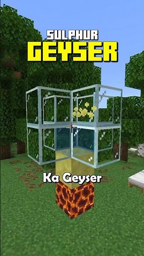How to Make Sulphur Geyser in Minecraft? 🤔