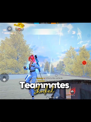 Teammate Shocked 😮 And Call Me Paanal User🤷 #ff #1vs4