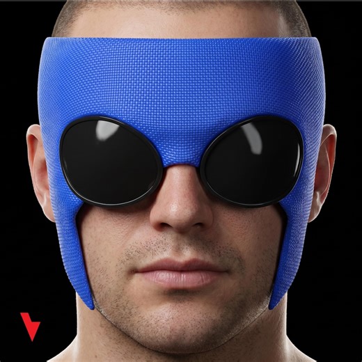 Invincible Blue STL | 3D Printable Superhero Mask | Plain & Mesh Lens Cosplay Download - Etsy New Zealand