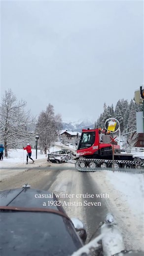 Casual winter cruise with a 1932 Austin Seven during the Planai-Classic @ennstalclassic 🏁 #prewarcar #vintagecar #classiccar | Jonny's Garage