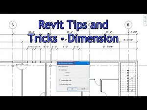 Autodesk Revit Productivity Tips and Tricks - Dimension Options