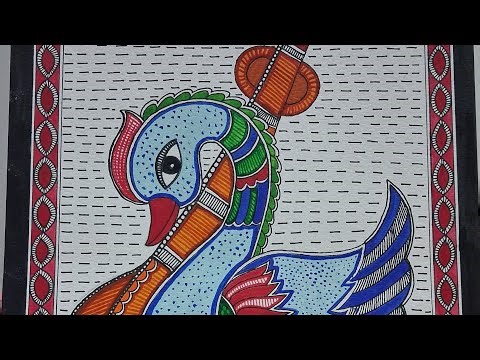 Madhubani motif series...... Swan 🦢 motif
