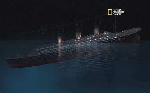 泰坦尼克号沉没过程倒放